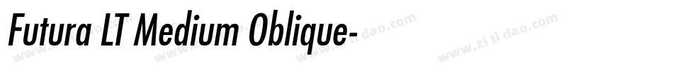 Futura LT Medium Oblique字体转换